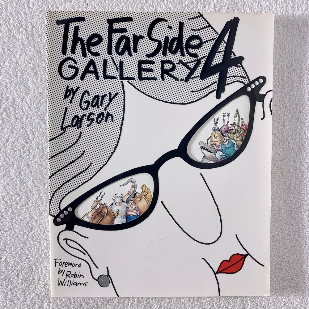 Vintage The Far Side Gallery 4 by Gary Larson - Black and White Art Book